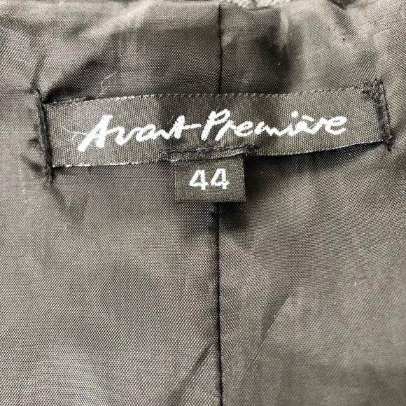 AVANT PREMIERE Black and Grey Wool Coat - Picture 4 of 10